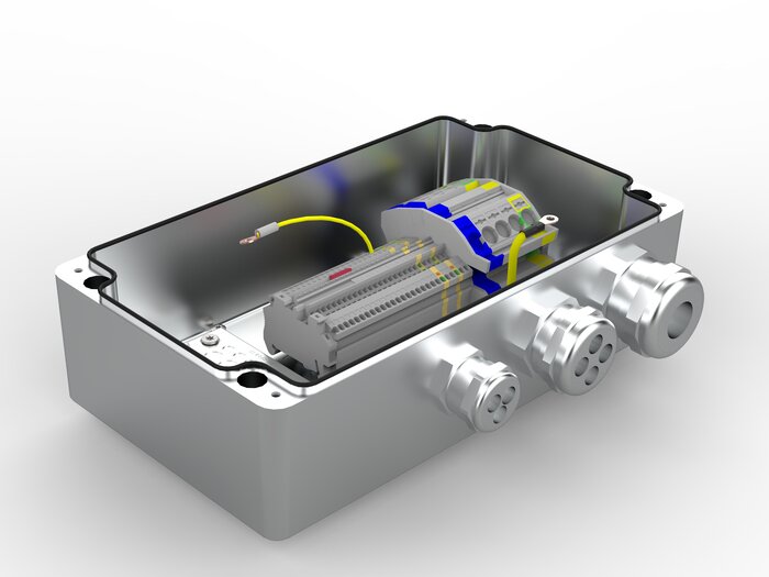 Slip ring with terminal box