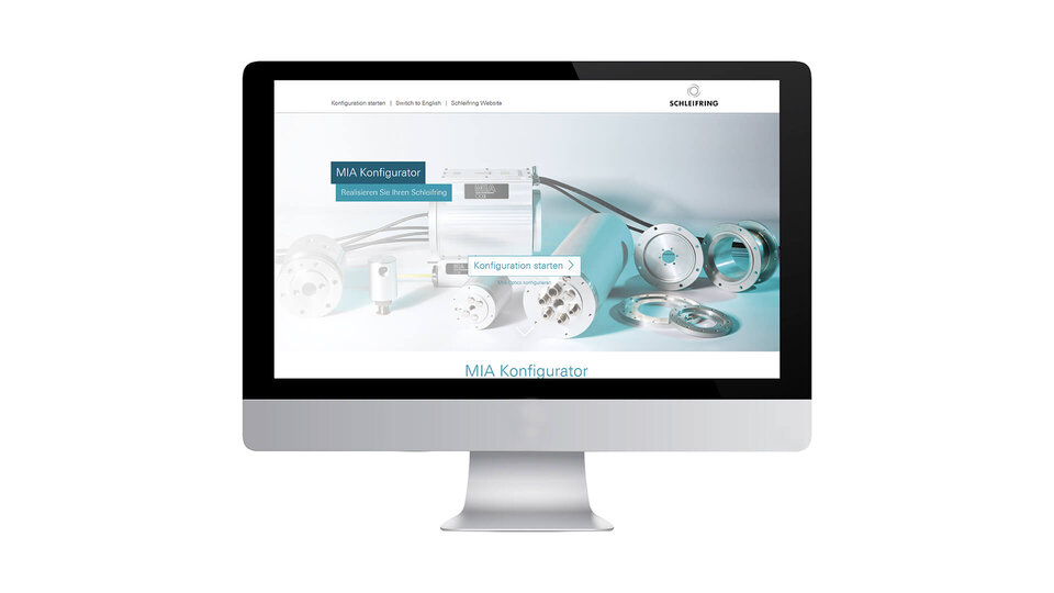Monitor with MIA configurator website.