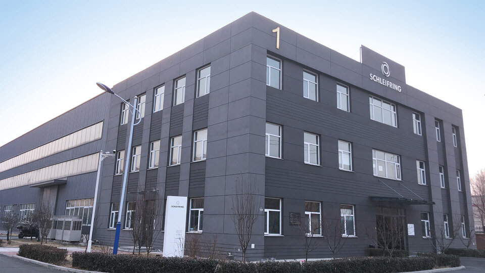 Exterior view of the SCHLEIFRING China company building.